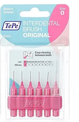 Obrázek produktu pro Mezizubní kartáček TePe 0,4 mm růžový - balení 6 kusů