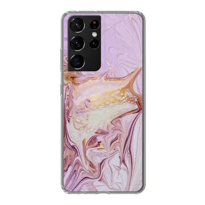Produktbild von MuchoWow® Handyhülle Schutzhülle Hülle für Samsung Galaxy S21 Ultra Marmor - Farbe - Abstrakt Silikon Softcase Handy Hülle - Mobiltelefon