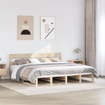 Productafbeelding van Maison Exclusive - Massief houten bed zonder matras, 180x200 cm, van grenenhout