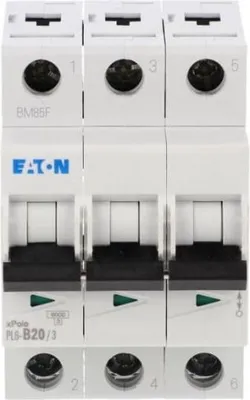 Immagine prodotto di Interruttore automatico 3P B 20A 6kA AC PL6-B20/3 286590
