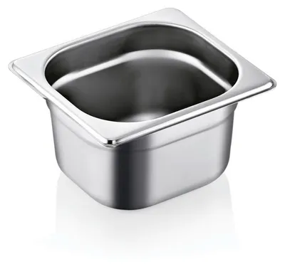 Produktbild von 10x WAS Germany GN Behälter 1/6, 1,6 l, Höhe: 100 mm, Chromnickelstahl 18/8, Edelstahl