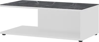 Image de Vendomo Table basse 109 cm Klaus Blanc - Marbre