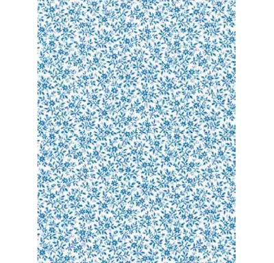 Produktbild von Klebefolie - Möbelfolie blaue Blümchen - Streublumen Leah - 0,45 m x 15 m