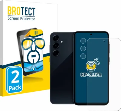Produktbild von 2x Für Samsung Galaxy A35 5G (Display+Kamera) Schutzfolie BROTECT Displayschutz Display Schutz Folie Klar Transparent