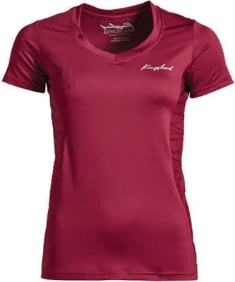 Immagine prodotto di Kingsland KLpenny Camicia da donna con scollo a V Camicia da donna con scollo a V Nuovo KL Burgundy Aggiornamento estivo 2022, taglia:M