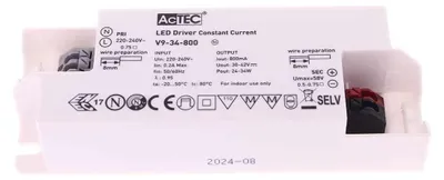 LED-Treiber Konstantstrom 800mA 30-42V DC 34W