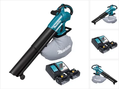 Produktbild von Makita DUB 187 RT2 Akku Laubbläser und Laubsauger 18 V Brushless + 2x Akku 5,0 Ah + Ladegerät