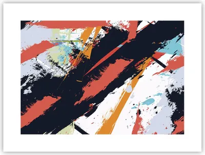 Produktbild von Poster - Poster ohne Rahmen - Abstraktion Graffiti Modern - 40x30 cm - Wand Bild - Wanddeko - Wandbilder - Kunstposter - Wandposter - Bilder - Kunstdruck - Wanddekoration - Wandbild - P2XAA40x30-4257
