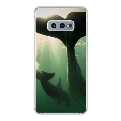 Produktbild von MuchoWow® Handyhülle Schutzhülle Hülle für Samsung Galaxy S10e Delfin - Wasser - Blau Silikon Softcase Handy Hülle - Handy