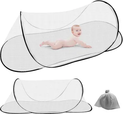 Produktbild von Reise-Moskitonetz 200x80x56cm, einstellbar, für Einzelbett, Reisen, Camping