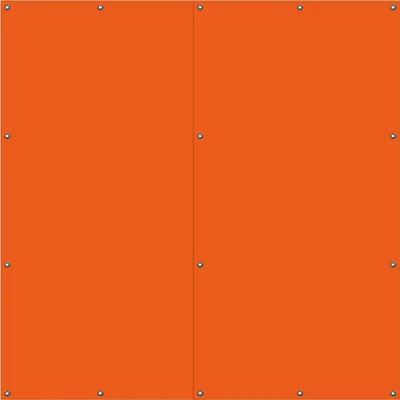 Produktbild von Wallario Outdoor-Poster für Garten oder Balkon, Motiv Orange, in ca. 180 x 180 cm
