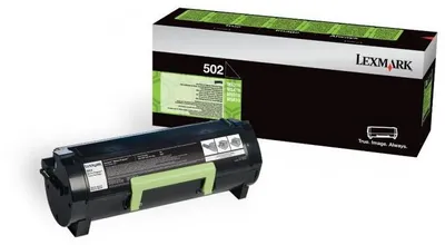 Immagine prodotto di Cartuccia toner Lexmark 502, colore nero, capacità standard: 1500 pagine, confezione da 1