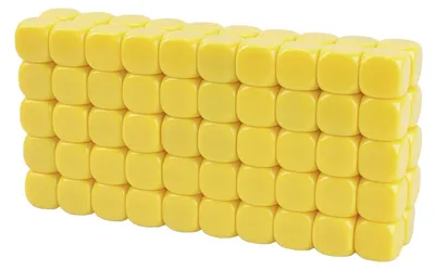 Immagine prodotto di Dadi a forma di cubo - 100 pezzi in quattro colori