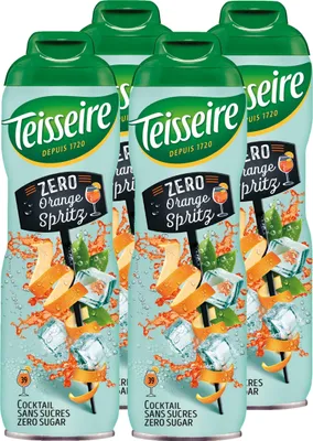 Produktbild von Teisseire Getränke-Sirup Orange Spritz 0% 600ml - Cocktails (4er Pack)