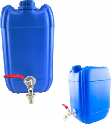Produktbild von Wasserkanister mit Hahn 10l, Wasserbehälter, Campingkanister Trinkwasserkanister Kunststoff Kanister Behälter Wassertank mit Deckel für Haus, Garten