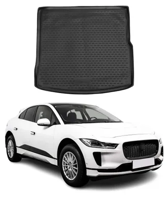 Image de OMAC Tapis de coffre pour Jaguar I-Pace 2018-2024 sur mesure en caoutchouc Noir, Image générée par une IA