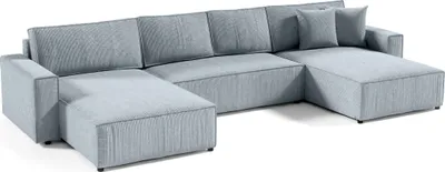 Produktbild von Ecksofa Eckcouch mit Schlaffunktion Sekwana U Form Bettkästen Couch Sofagarnitur