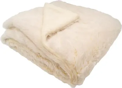 Zdjęcie produktu dla Kocyk dla Niemowlaka Domiva Ultra Miękki i Ciepły, 75 x 100 cm, Kremowy, Dwustronny