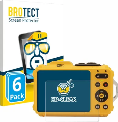 Produktbild von 6x Für Kodak Pixpro WPZ2 Schutzfolie BROTECT Displayschutz Display Schutz Folie Klar Transparent