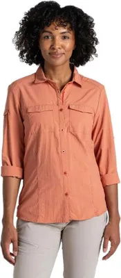 Produktbild von Craghoppers Nosilife Adventure Iii Langarmhemd Orange 38 Damen Orange 38