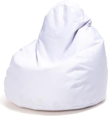 Produktbild von Ecopuf Fuzzy, Sitzsack, Sessel Kinder Erwachsene, Pouf, Bean Bag Gaming, 80x110, Weiß Nc3