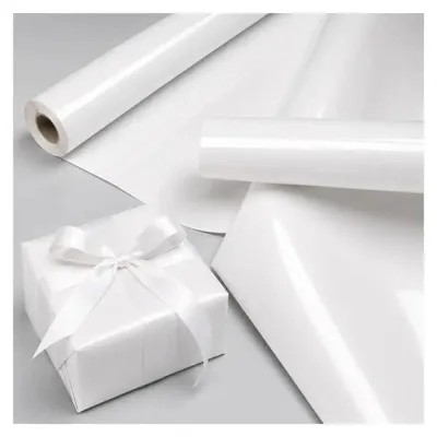 Produktbild von Dekoratives Papier, weiß, glänzend, X-Strong, 57 cm x 25 m - PaperHit