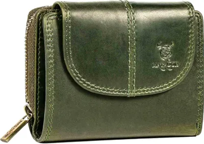 Produktbild von MATADOR SARAGOSSA Leder Damen Geldbörse Portemonnaie Grün