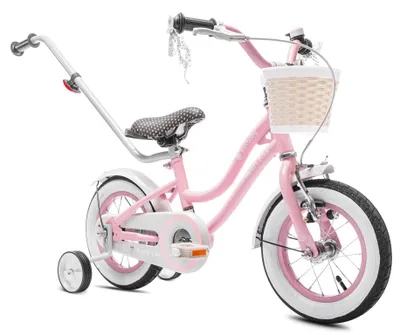 Produktbild von Rower dla dziewczynki 12 cali Pchacz kółka boczne Heart Bike różowy