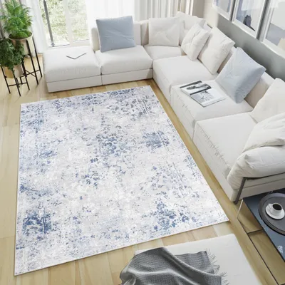 Produktbild von Tapiso Teppich SKY Modern Blau Wohnzimmer  120 x 170 cm