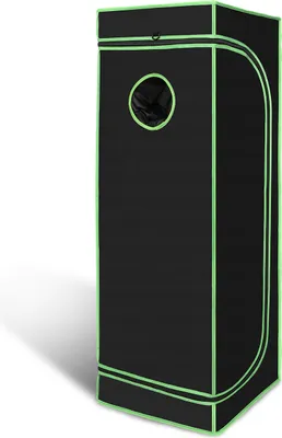 Image de karpal Grow Tent, Grow Tent 40x40x120cm, Growbox, Armoire de culture pour Homegrow, Tente de culture intérieure, Growroom, Tente de culture étanche à la lumière et à l'eau, Tente de culture Noir Vert