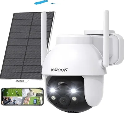 Obrázok produktu pre Monitorovacia kamera, rozlíšenie 2K, solárne nabíjanie, 1/2.8, zástrčka EÚ