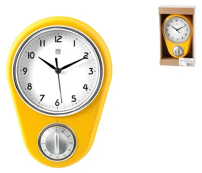 Produktbild von H&H Wanduhr Vanigl 16Xh22 Einrichtung und Dekoration