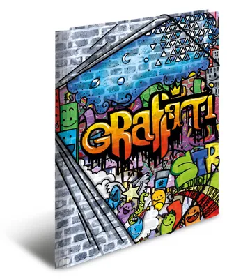 Produktbild von HERMA Eckspannermappe "Graffiti" aus PP DIN A3