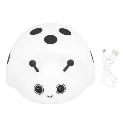 Zdjęcie produktu dla Silikonowa lampka nocna z motywem z kreskówek, ładowana przez USB, lampka nocna na stolik nocny z akumulatorem do użytku domowego