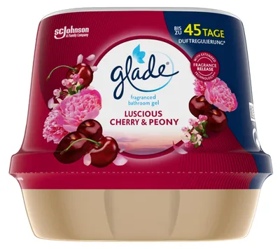 Obrázek produktu pro Glade, osvěžovač do koupelny, vůně "Lačná třešeň a pivoňka", 8 kusů