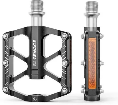 Productafbeelding van Famanu platformpedalen, 9/16 inch - Antislip, inklapbare pedalen met reflectoren