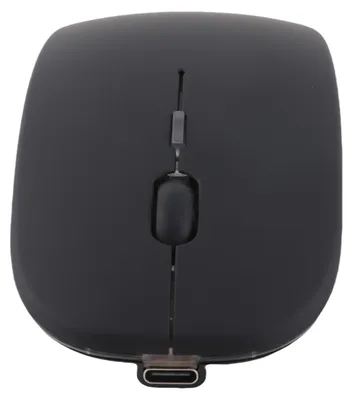 Zdjęcie produktu dla Bezprzewodowa mysz 2,4 GHz z akumulatorem, lekka, ergonomiczna, rozdzielczość 1600 DPI, cicha, z inteligentnym czujnikiem optycznym – czarna
