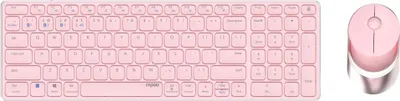 Produktbild von Rapoo 9750M Pink QWERTZ Kabelloses Multi-Mode-Deskset