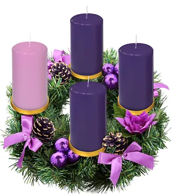 Produktbild von Omgoods – Goldener Adventskranz-Ring, Kerzenhalter für Stumpenkerzen