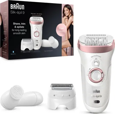Image de Braun Silk-épil 9 SensoSmart 9/880 - Epiliergerät - schnurlos - Weiß/Rotgold