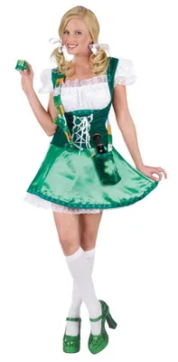 Produktbild von St. Patrick’s Day Dirndl Damen Größe: M/L 38-40