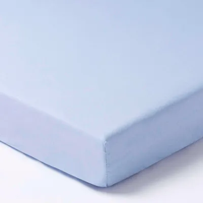 Produktbild von Jersey Spannbettlaken mit Gummiband 120 x 60 cm - blau