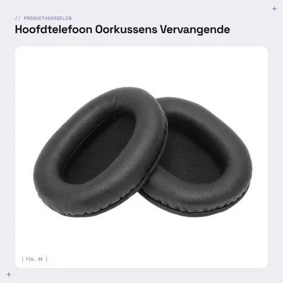 Obrázek produktu pro Dennízákon - sluchátka Ušní podložky - Náhradní ušní pady - měkké a dechové - Vhodné pro Cloud Flight - Zvuková izolace - Bezdrátová herní sluchátka
