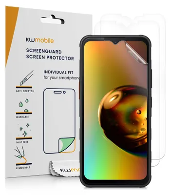 Produktbild von kwmobile 3x Displayschutzfolie kompatibel mit Samsung Galaxy Xcover7 Folie - klare Schutzfolien Set in transparent