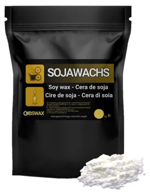 Produktbild von Premium Sojawachs für Kerzen - 100% Natürliche Ökologische Wachs (2kg)