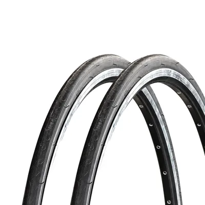 Produktbild von MTraxx Singlespeed Fahrradreifen Fixie Fahrrad Mantel 2 Reifen schwarz 700x23c