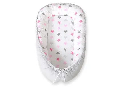 Image de Bobono Lit de Bébé Cocoon Premium Rose 55x95 cm