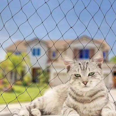 Produktbild von Famanu Katzennetz Balkon - Sicherheitsnetz für Katzen - 3 x 9 m