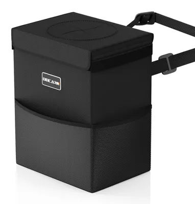 Produktbild von Automülleimer mit Deckel, 8 Liter, wasserdicht, faltbar, für Reisen