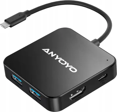 Produktbild von ANYOYO HB-PM31 USB-C Hub 6-in-1 4K HDMI 100W PD